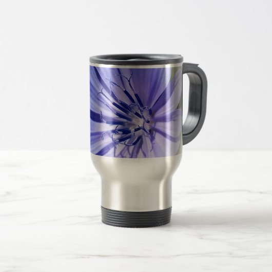 Mug De Voyage chicorée bleu pourpre (Devant droit)