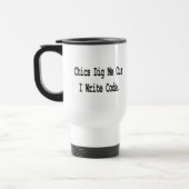 Mug De Voyage chics dig me cuz code écriture (Gauche)