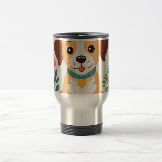 Mug De Voyage chien 4k (Centre)