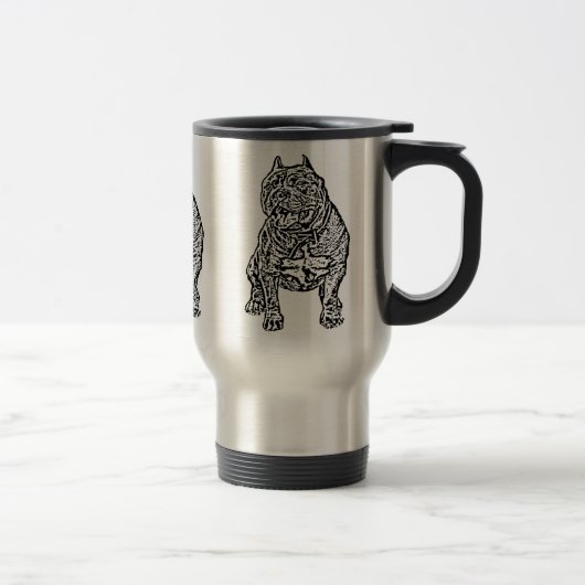 Mug De Voyage Chien américain de despote (Droit)