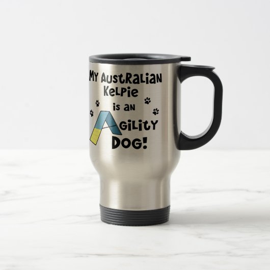 Mug De Voyage Chien australien d'agilité de Kelpie (Droit)