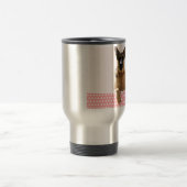 Mug De Voyage Chien berger allemand Pois roses (Centre)