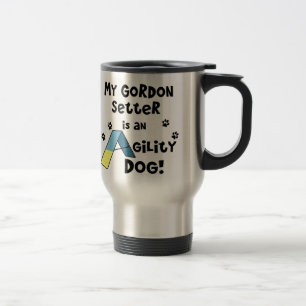 Mug De Voyage Chien d'agilité de poseur de Gordon