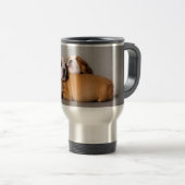 Mug De Voyage Chien de taureaux anglais dormant (Devant droit)