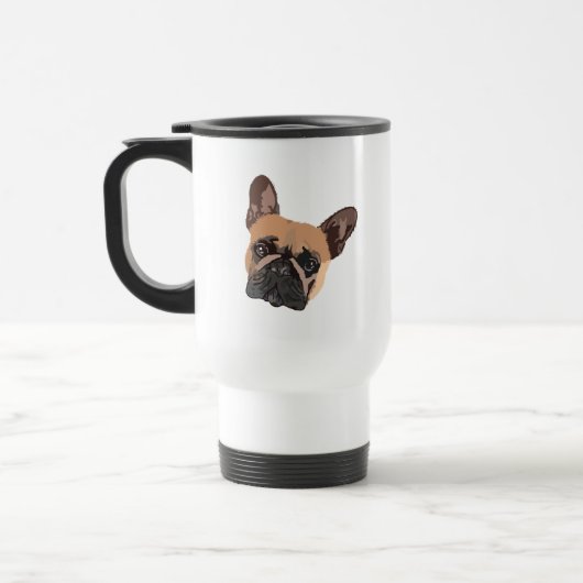 Mug De Voyage Chien de voyage Abstrait (Gauche)