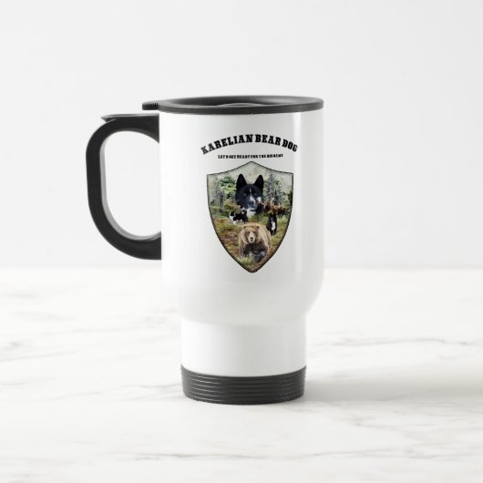 Mug De Voyage Chien d'ours karélien (Gauche)
