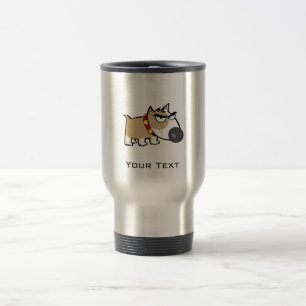 Mug De Voyage Chien en en Colère ; Aspect métallique