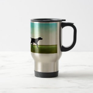 Mug De Voyage Chien herbeux d'indicateur de champ