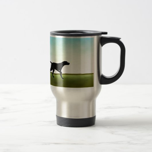 Mug De Voyage Chien herbeux d'indicateur de champ (Droit)