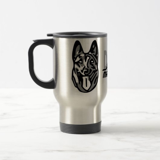 Mug De Voyage chien malinois (Gauche)