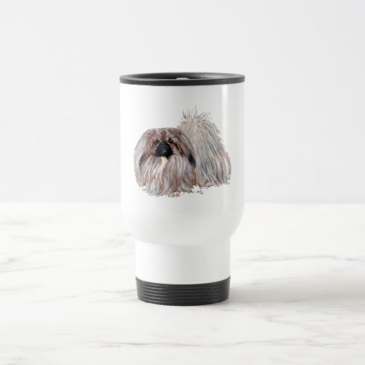 Mug De Voyage Chien Pékinois Debout (Centre)