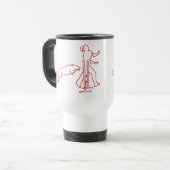 Mug De Voyage Chien rouge Voyage Mug (Devant gauche)