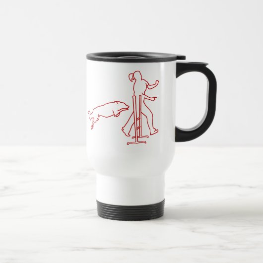 Mug De Voyage Chien rouge Voyage Mug (Droite)