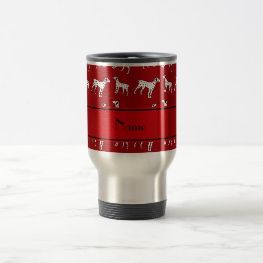 Mug De Voyage Chiens dalmatiens rouges (Centre)