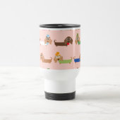 Mug De Voyage Chiens drôles de teckel (Centre)