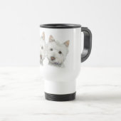 Mug De Voyage Chiens mignons de Westie (Devant droit)