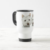 Mug De Voyage Chiens mignons de Westie (Devant gauche)