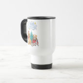 Mug De Voyage Chiens mignons Noël (Devant gauche)