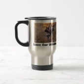 Mug De Voyage Chiens sauvages sauvent notre faune (Gauche)