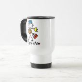 Mug De Voyage Chiffre de bâton d'électricien (Devant gauche)