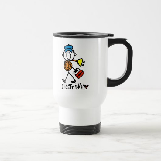Mug De Voyage Chiffre de bâton d'électricien (Droite)