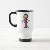 Mug De Voyage Chiffre femelle asiatique infirmière de bâton (Gauche)