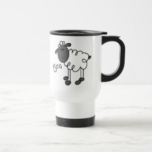Mug De Voyage Chiffre T-shirts et cadeaux de bâton de moutons