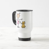 Mug De Voyage Chiffre vétérinaire de bâton (Devant gauche)