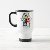Mug De Voyage Chiffres de bâton Fille des parents attendus (Gauche)