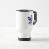 Mug De Voyage Chihuahua Abstrait (Devant droit)