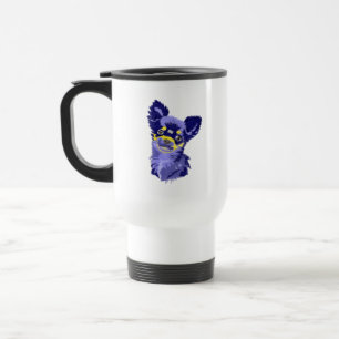 Mug De Voyage Chihuahua Abstrait