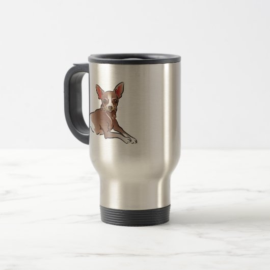 Mug De Voyage Chihuahua Brown (Devant gauche)
