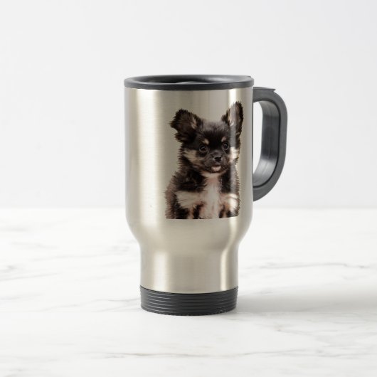 Mug De Voyage Chihuahua Chien chiot (Devant droit)