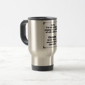 Mug De Voyage Chimiste de joute d'esprit (Devant gauche)