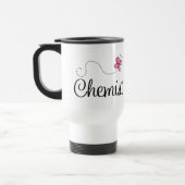 Mug De Voyage Chimiste rose mignon de papillon (Gauche)