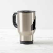 Mug De Voyage Chimpanzé noir blanc (Devant gauche)