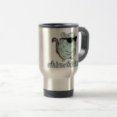 Mug De Voyage Chinchilla bleu de Chinchillin (Devant droit)