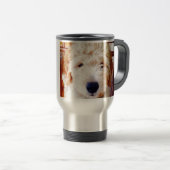 Mug De Voyage Chiot de Goldendoodle (Devant droit)
