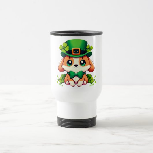 Mug De Voyage Chiot de la Saint-Patricks (Centre)