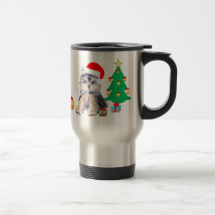 Mug De Voyage Chiot de Noël