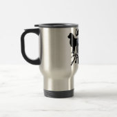 Mug De Voyage Chiot des Pyrénées et 2 silhouettes (Gauche)