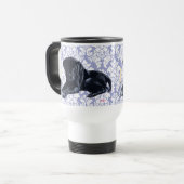 Mug De Voyage Chiot noir de Labrador (Devant gauche)