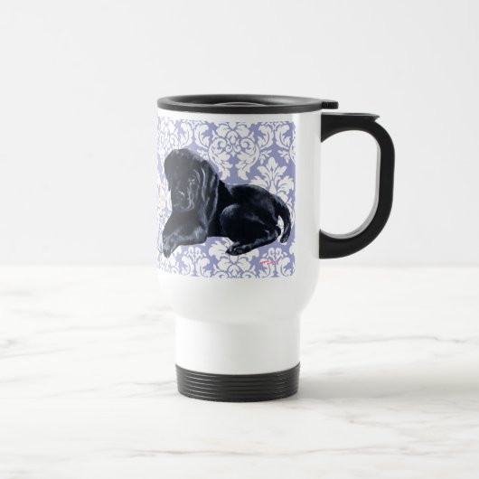 Mug De Voyage Chiot noir de Labrador (Droite)