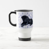 Mug De Voyage Chiot noir de Labrador (Gauche)