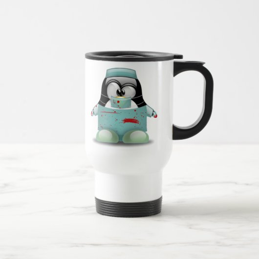 Mug De Voyage Chirurgien Tux (Droite)