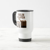 Mug De Voyage Chocolat (drôle) de joueur de violon (Devant gauche)