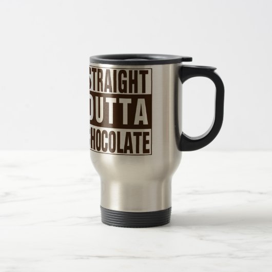 Mug De Voyage Chocolate Straight Outta Brown (Droit)