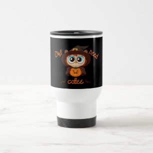Mug De Voyage Chouette/Automne/Automne/Halloween/citrouille