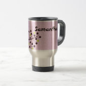Mug De Voyage Chouette forestière 15 oz. Coupe de Musique de Voy (Devant droit)