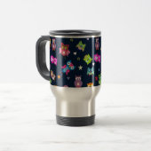 Mug De Voyage Chouettes arc-en-ciel (Devant gauche)